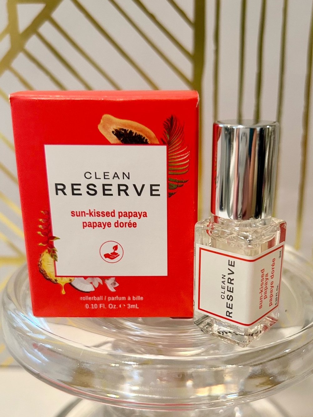 ✨ CLEAN RESERVE H2EAU Sunkissed Papaya Rollerball | Travel Size 3 mL | NIB